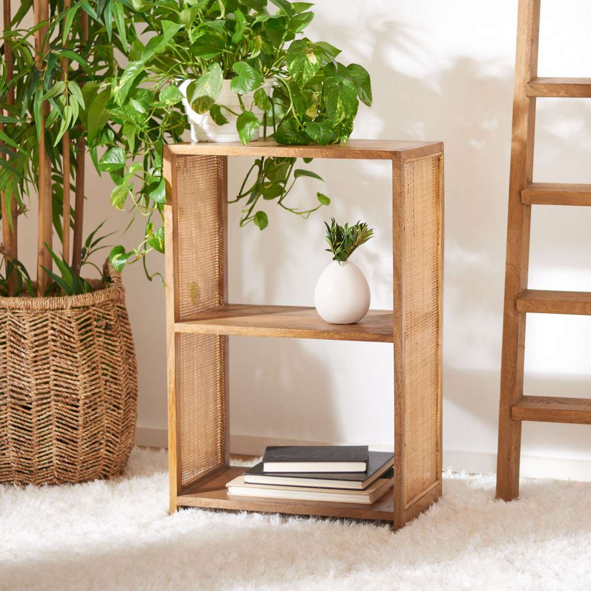 Safavieh Phoenix 2 Shelf Etagere - Natural - Image 4