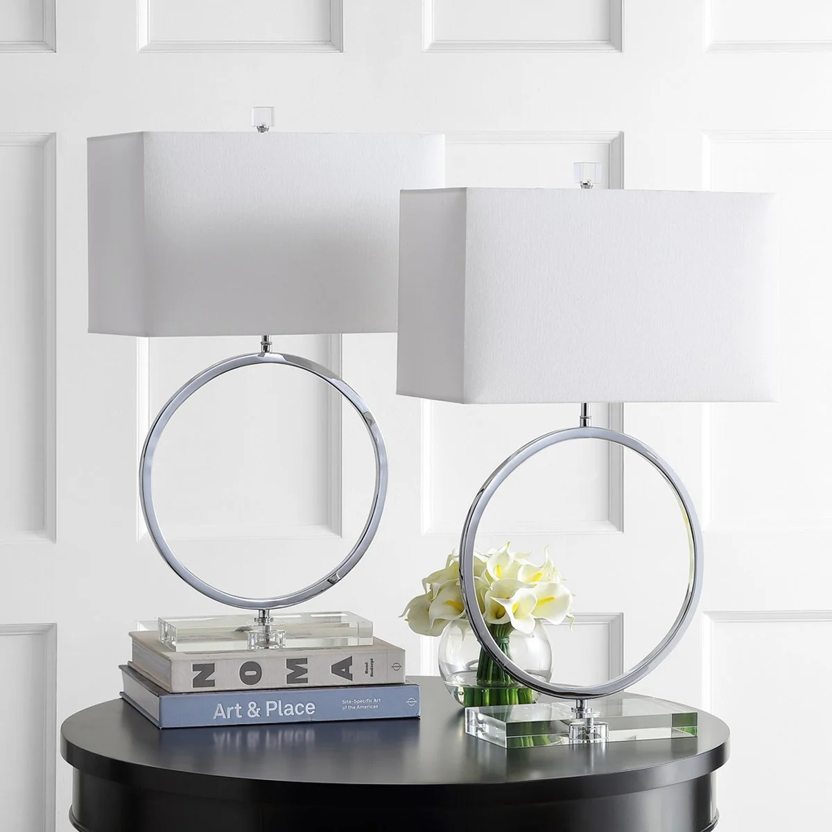 Safavieh Phoenix Table Lamp Set Of 2 - Chrome - Image 2