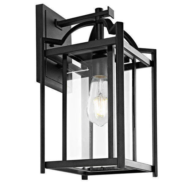 Safavieh Portar Outdoor Wall Lantern - Black - Image 2