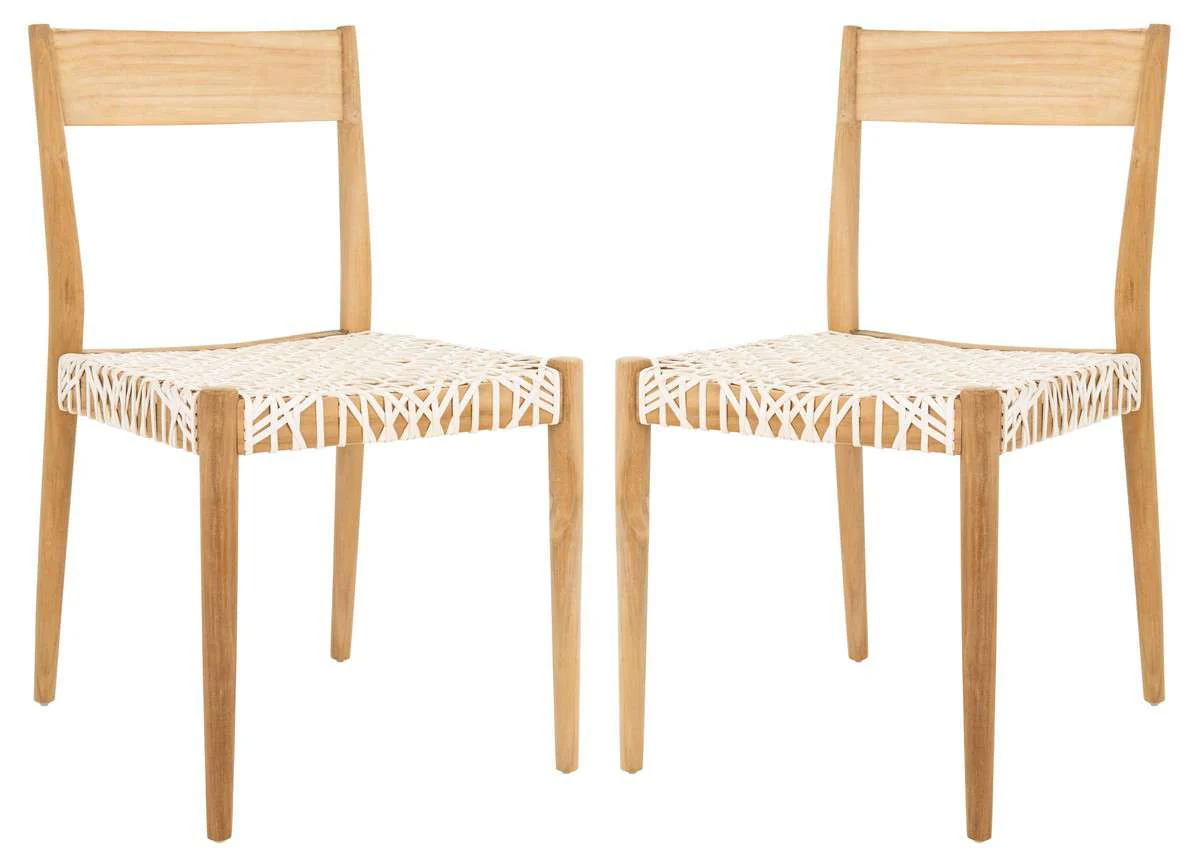 Safavieh Pranit Dining Chair Set Of 2 - White - Image 2