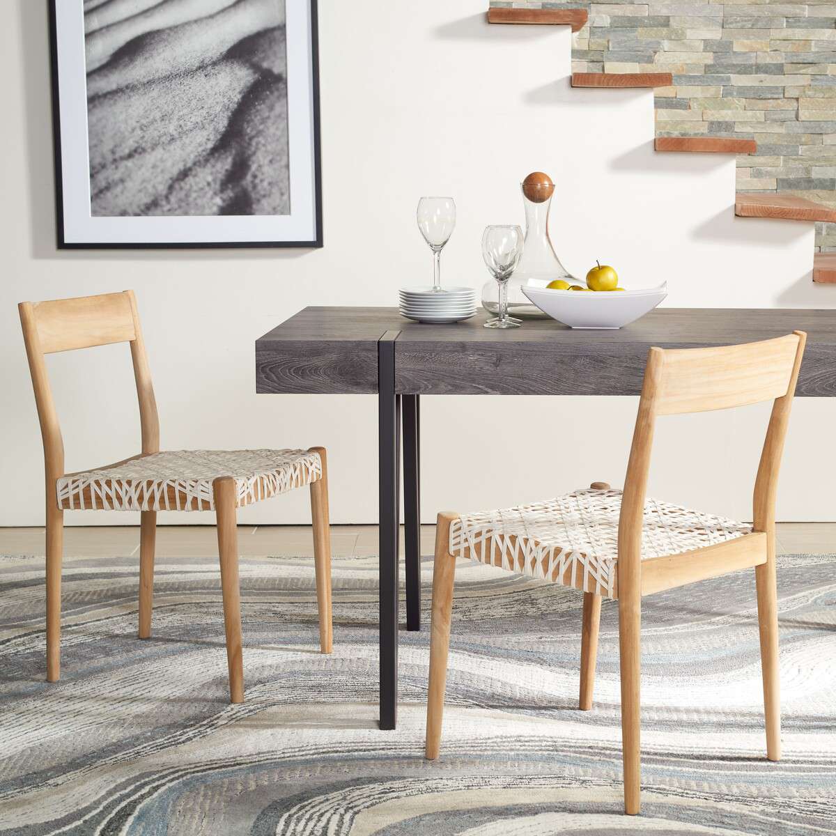 Safavieh Pranit Dining Chair Set Of 2 - White - Image 4