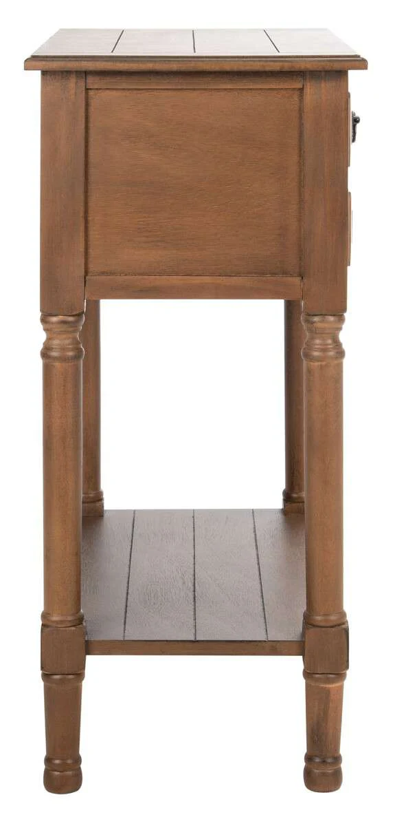 Safavieh Primrose 3 Drawer Console Table - Brown - Image 2