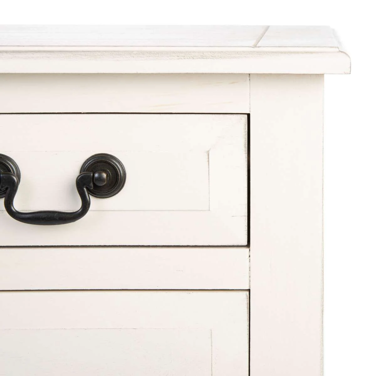 Safavieh Primrose 3 Drawer Console Table - Distressed White - Image 3