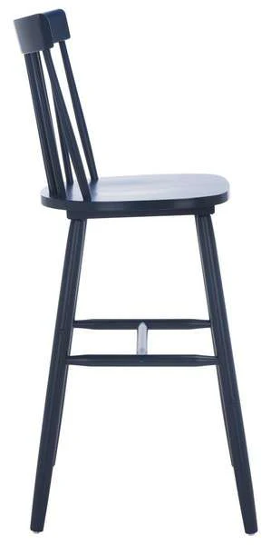 Safavieh Providence Bar Stool Set Of 2 - Navy - Image 3