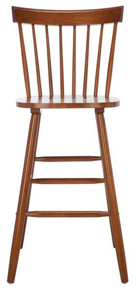 Safavieh Providence Bar Stool Set Of 2 - Walnut - Image 2