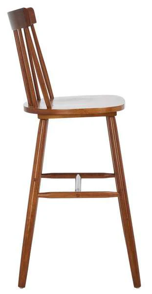 Safavieh Providence Bar Stool Set Of 2 - Walnut - Image 3