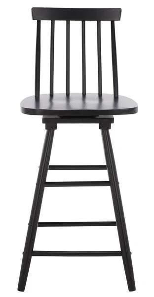 Safavieh Quai Swivel Counter Stool - Black - Image 2