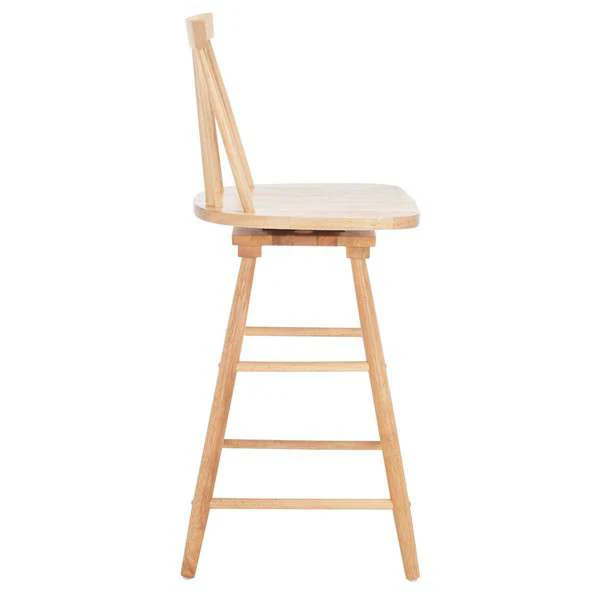 Safavieh Quai Swivel Counter Stool - Natural - Image 3
