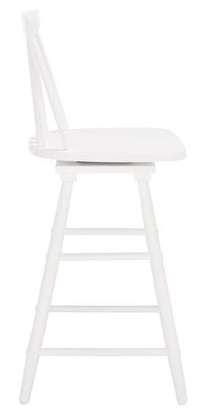 Safavieh Quai Swivel Counter Stool - White - Image 3