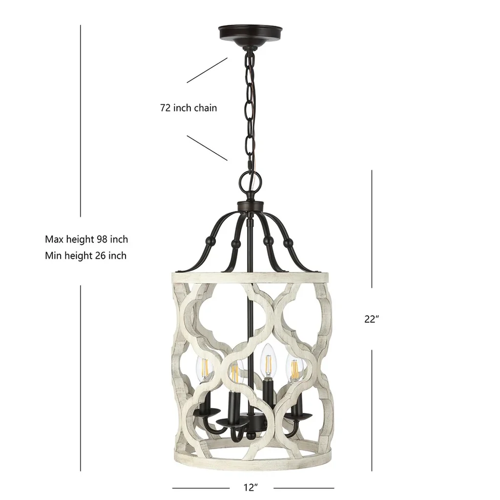 Safavieh Quinby Pendant - Oil-Rubbed Bronze (Black) - Image 3
