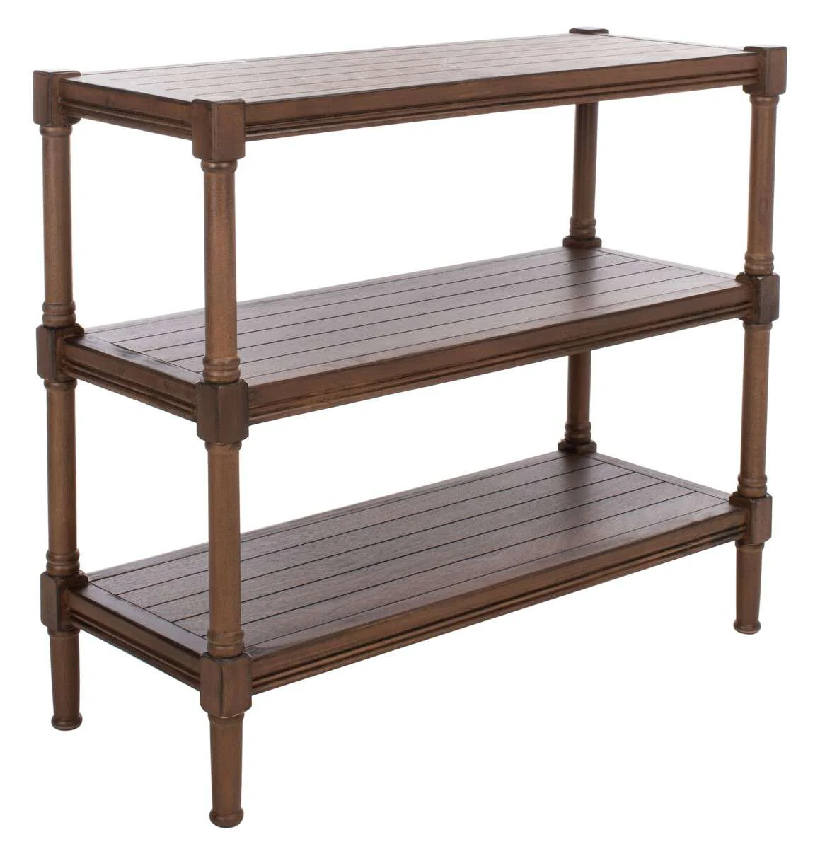 Safavieh Rafiki 3 Shelf Console Table - Brown - Image 2