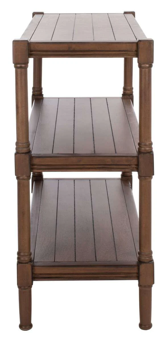 Safavieh Rafiki 3 Shelf Console Table - Brown - Image 3