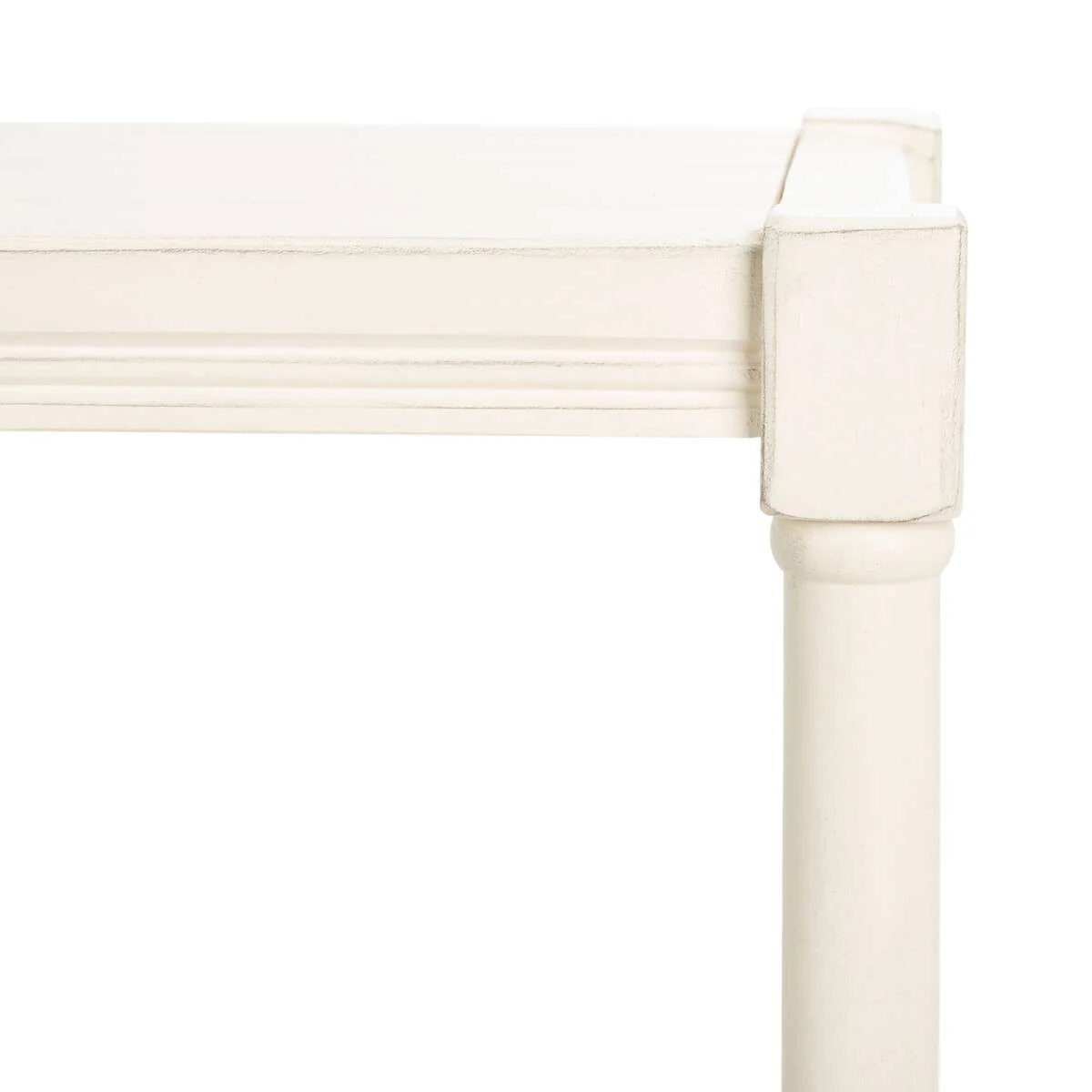 Safavieh Rafiki 3 Shelf Console Table - Distressed White - Image 4