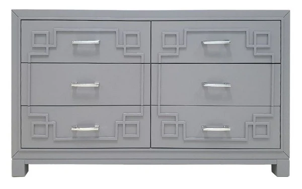 Safavieh Raina 6 Drawer Dresser - Gray - Image 2