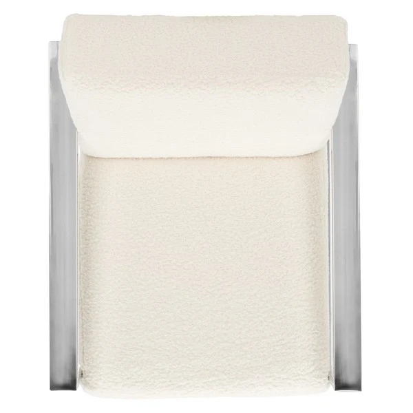 Safavieh Ramos Metal Framed Accent Chai - Ivory - Image 5