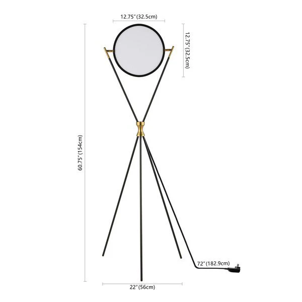 Safavieh Rana Floor Lamp - Black - Image 3