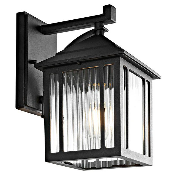 Safavieh Ranzi Outdoor Wall Lantern - Black - Image 2