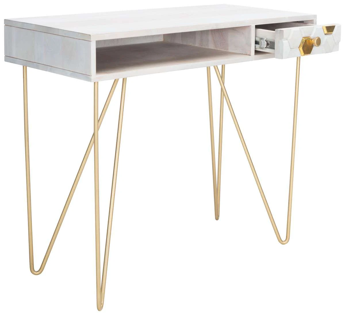 Safavieh Raveena Desk - White Wash - Image 3