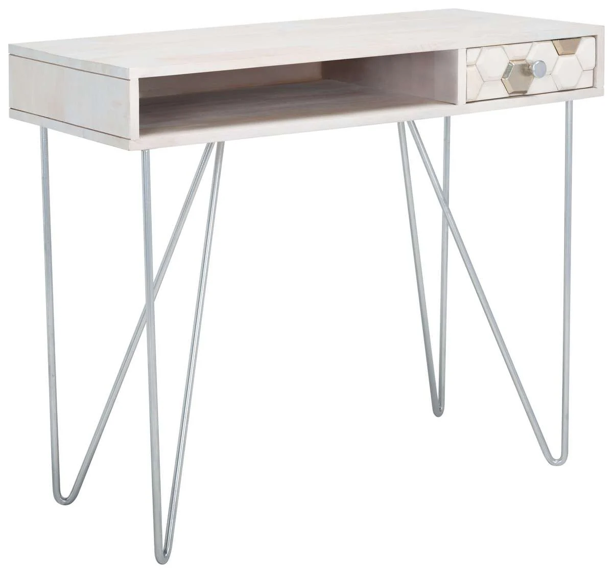Safavieh Raveena Desk - White Wash - Image 3