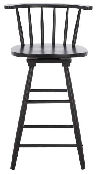 Safavieh Ray Swivel Counter Stool - Black - Image 2