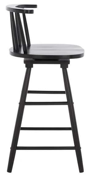 Safavieh Ray Swivel Counter Stool - Black - Image 3