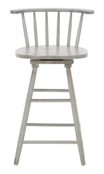 Safavieh Ray Swivel Counter Stool - Gray - Image 2