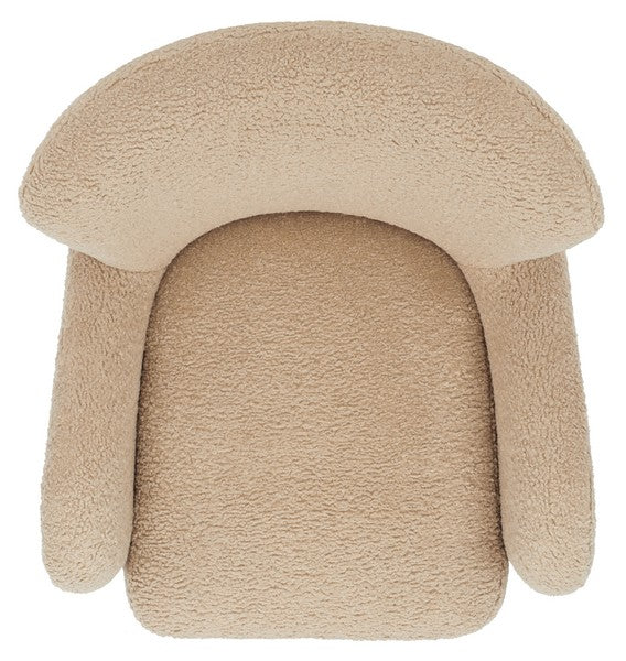 Safavieh Rayanne Modern Wingback Chair - Light Brown - Image 4