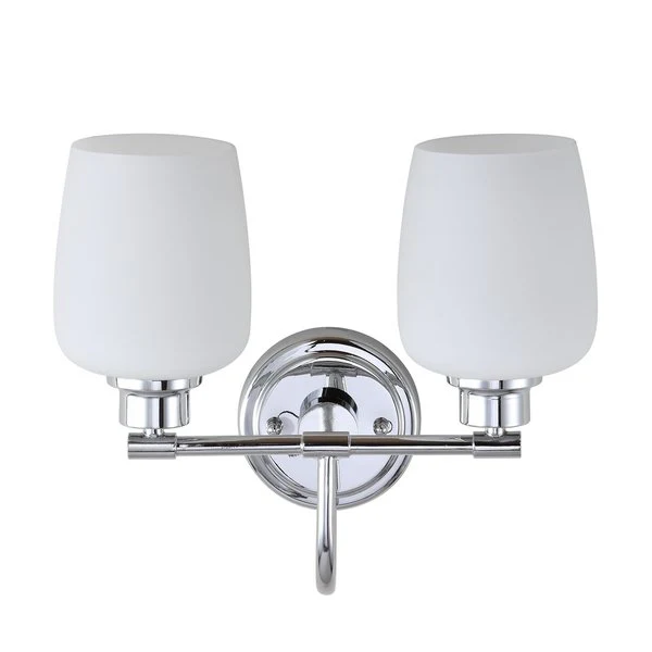 Safavieh Rayden Two Light Bathroom Sconce - Chrome - Image 2