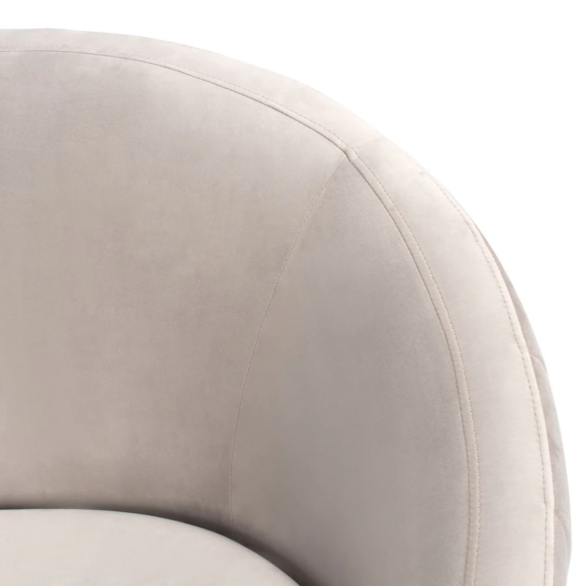 Safavieh Razia Channel Tufted Velvet Loveseat - Pale Taupe - Image 5