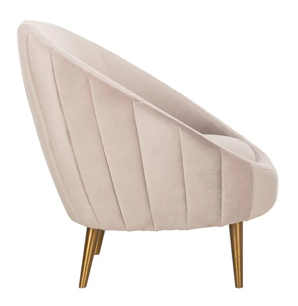 Safavieh Razia Channel Tufted Tub Chair - Pale Taupe - Image 4