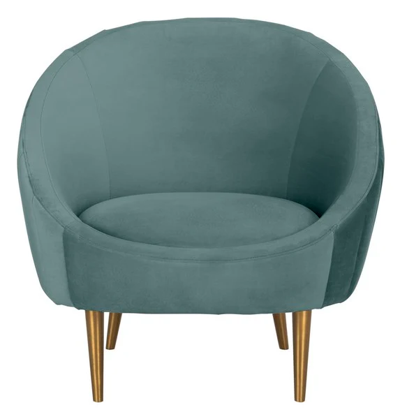 Safavieh Razia Channel Tufted Tub Chair - Seafoam - Image 2