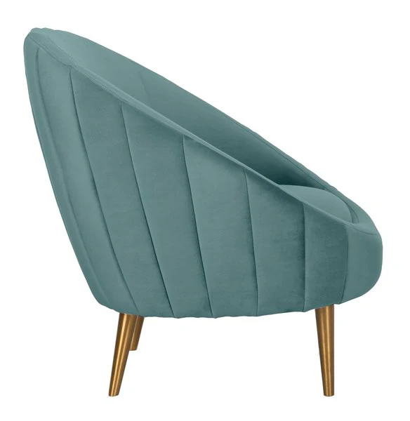 Safavieh Razia Channel Tufted Tub Chair - Seafoam - Image 4
