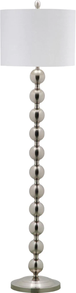 Safavieh Reflections 58.5-Inch H Stacked Ball Floor Lamp - Nickel - Image 2