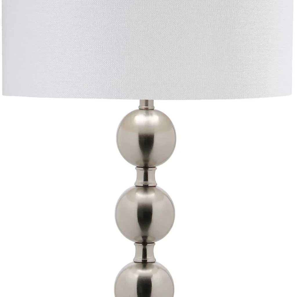 Safavieh Reflections 58.5-Inch H Stacked Ball Floor Lamp - Nickel - Image 3