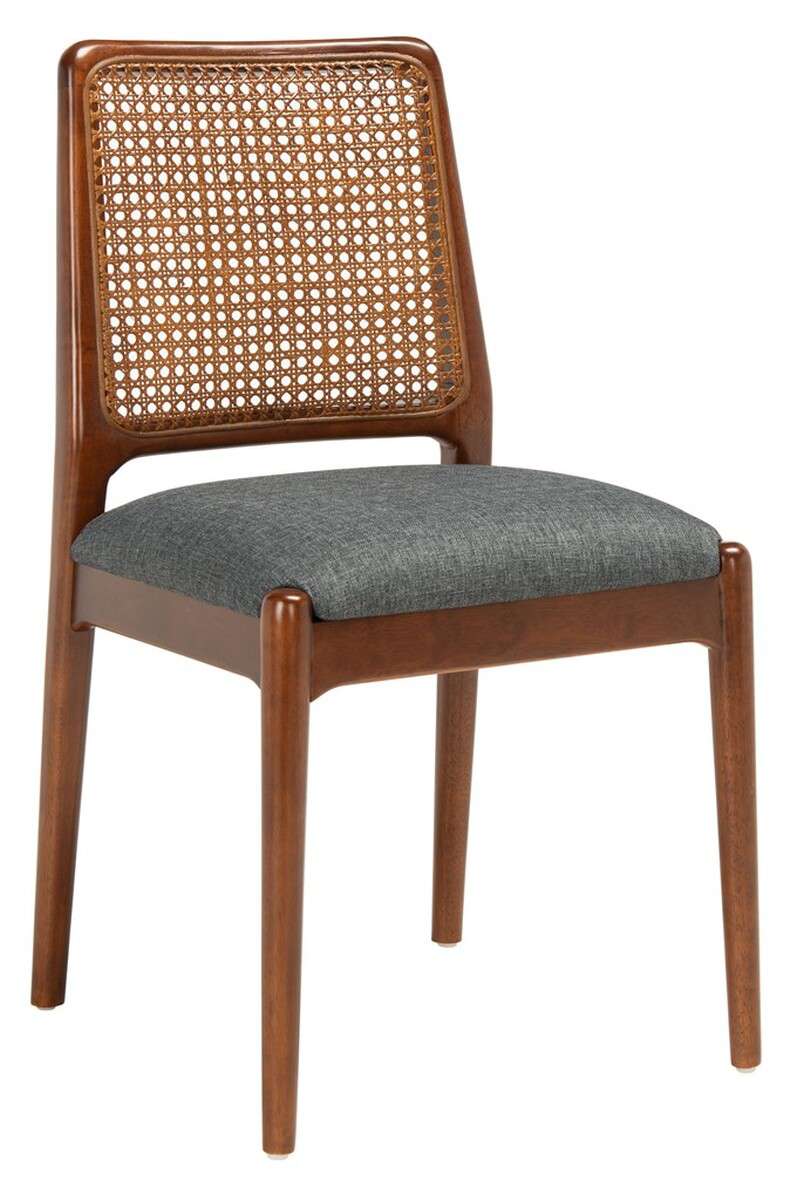 Safavieh Reinhardt Rattan Dining Chair Set Of 2 - Brown - Image 3