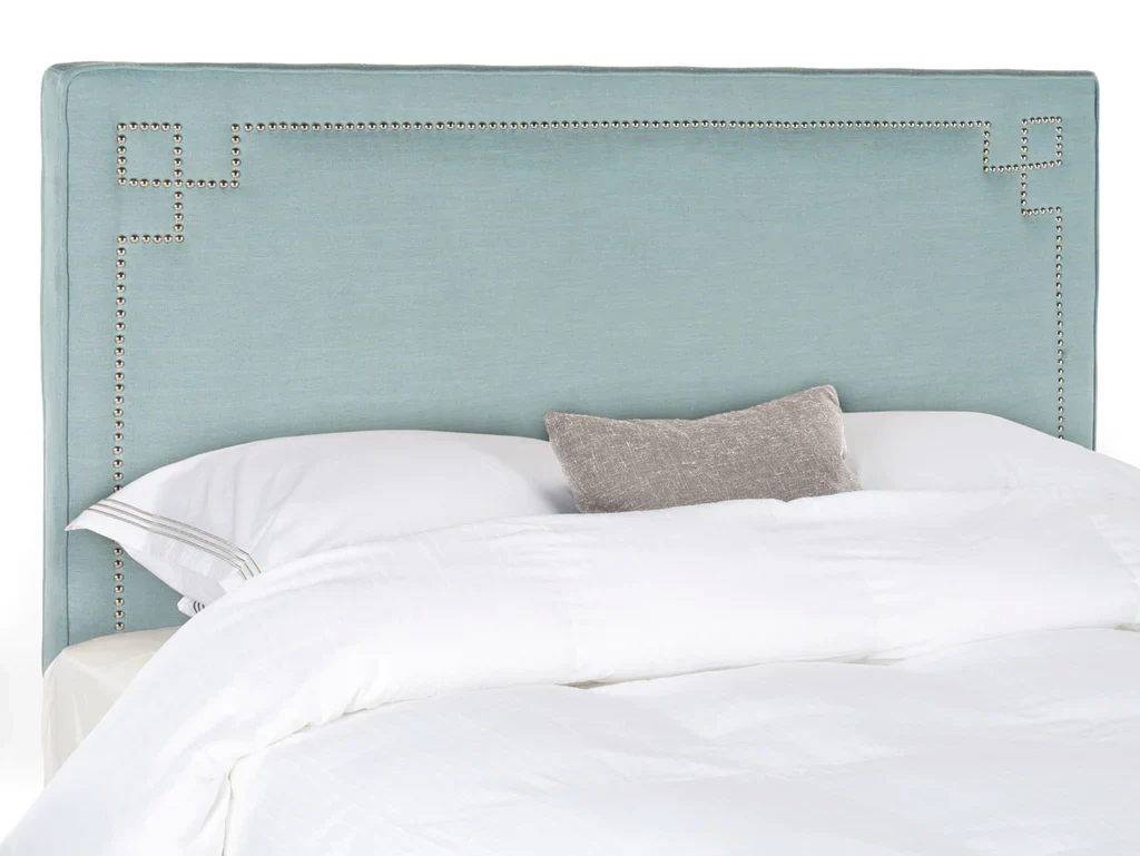 Safavieh Remington Queen Headboard Queen Size - Sky Blue - Image 2