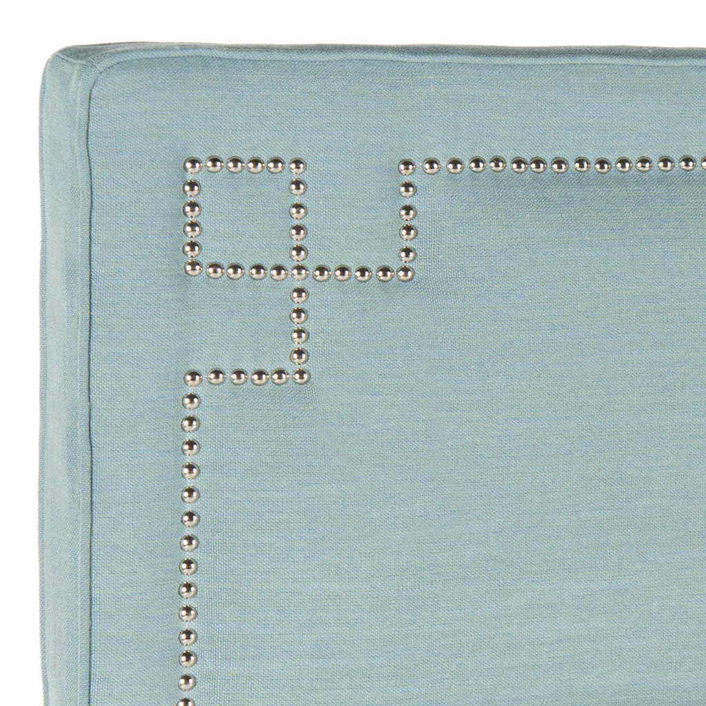 Safavieh Remington Queen Headboard Queen Size - Sky Blue - Image 3
