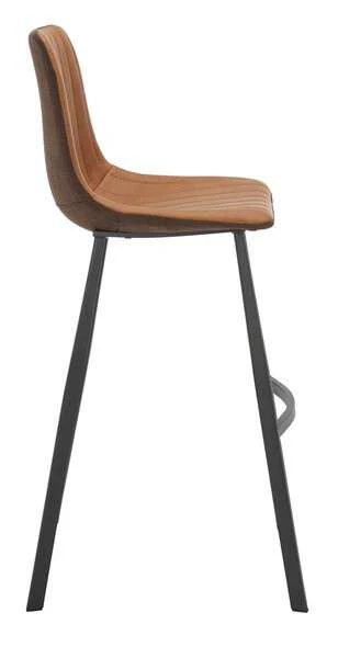 Safavieh Rhyatte Bar Stool - Cognac - Image 3
