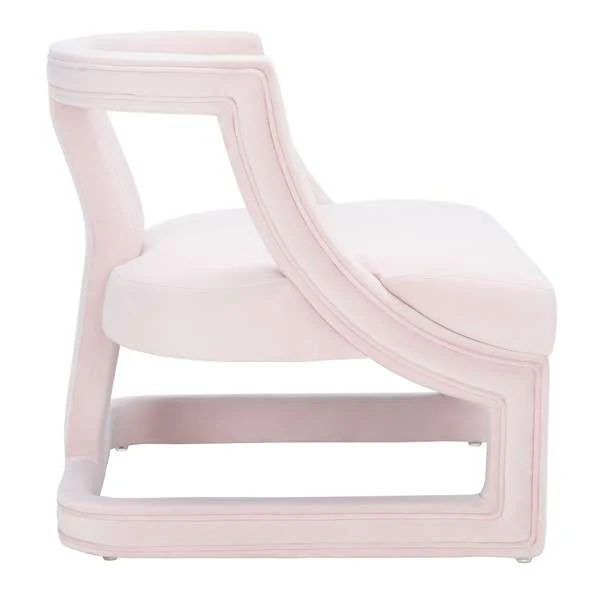 Safavieh Rhyes Accent Chair - Light Pink - Image 2
