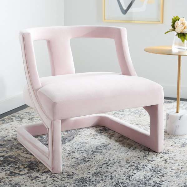 Safavieh Rhyes Accent Chair - Light Pink - Image 4