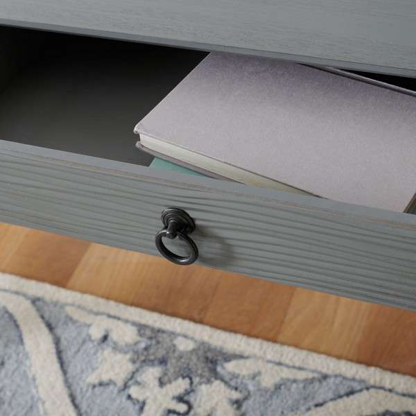 Safavieh Rhyne 2 Drawer Desk - Gray - Image 3