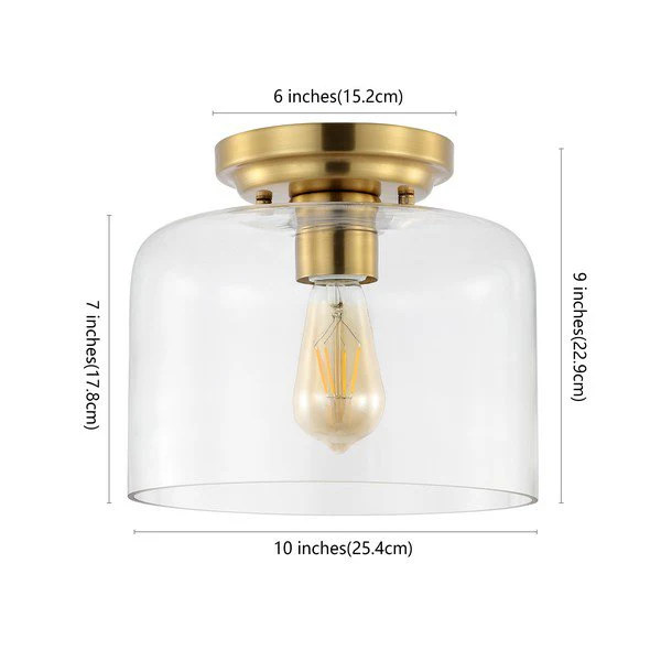 Safavieh Rianne Flush Mount - Brass - Image 3