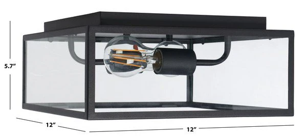 Safavieh Rinnah Outdoor Flush Mount - Bronze - Image 3