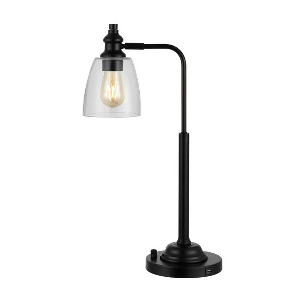 Safavieh Rino Iron Table Lamp - Black - Image 2