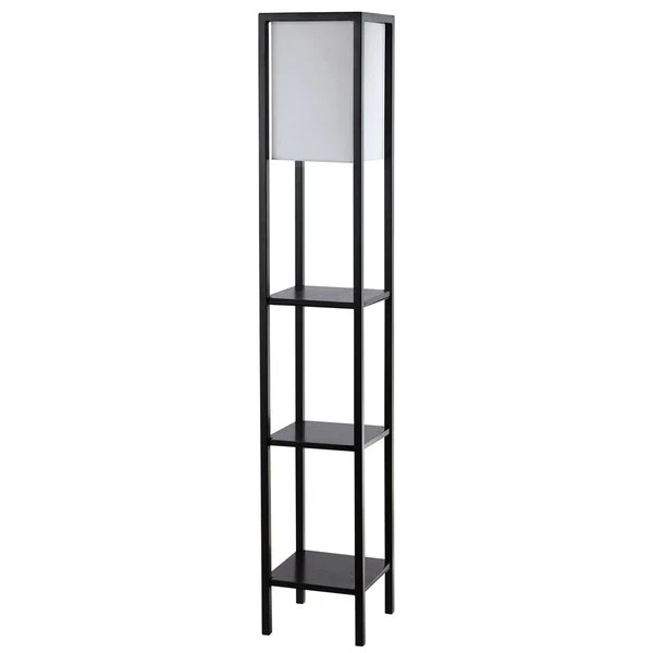 Safavieh Rista Shelf Floor Lamp - Black - Image 2