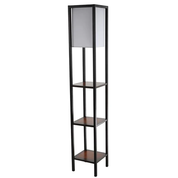 Safavieh Rista Shelf Floor Lamp - Cherry - Image 2