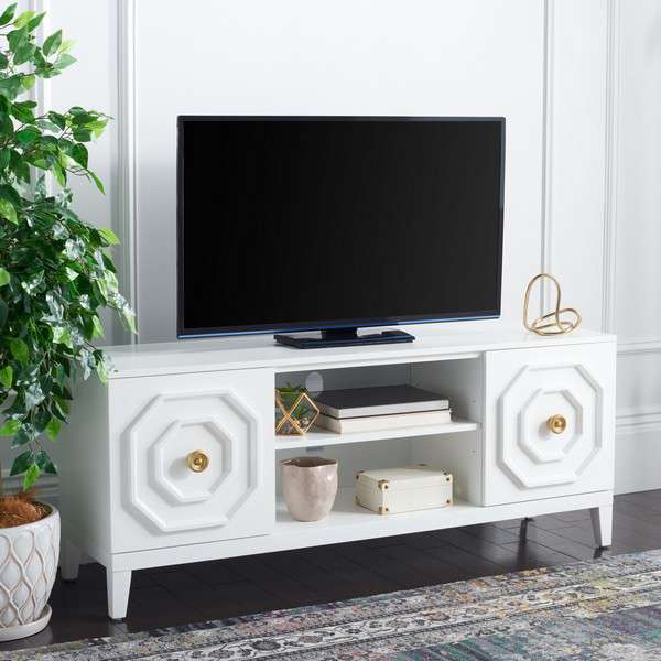 Safavieh Riya 2 Door 1 Shelf Media Stand - White - Image 4