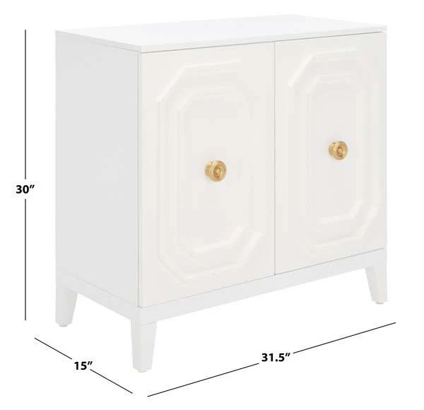 Safavieh Riya 2 Door Cabinet - White - Image 3