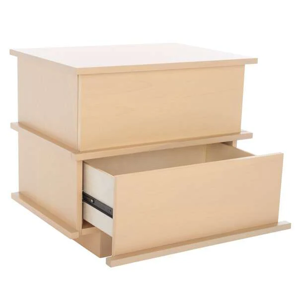 Safavieh Rodney 2 Drawer Nightstand - White Wash - Image 4