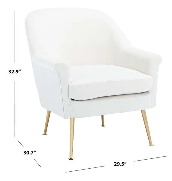 Safavieh Rodrik Accent Chair - White - Image 4
